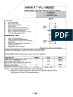 1N4741A THRU 1M200Z: Glass Passivated Junction Silicon Zener Diode