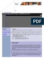 General Mathematics Paper 2, WASSCE (SC), 2017