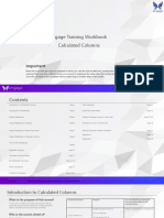 Workbook - Calculated Columns