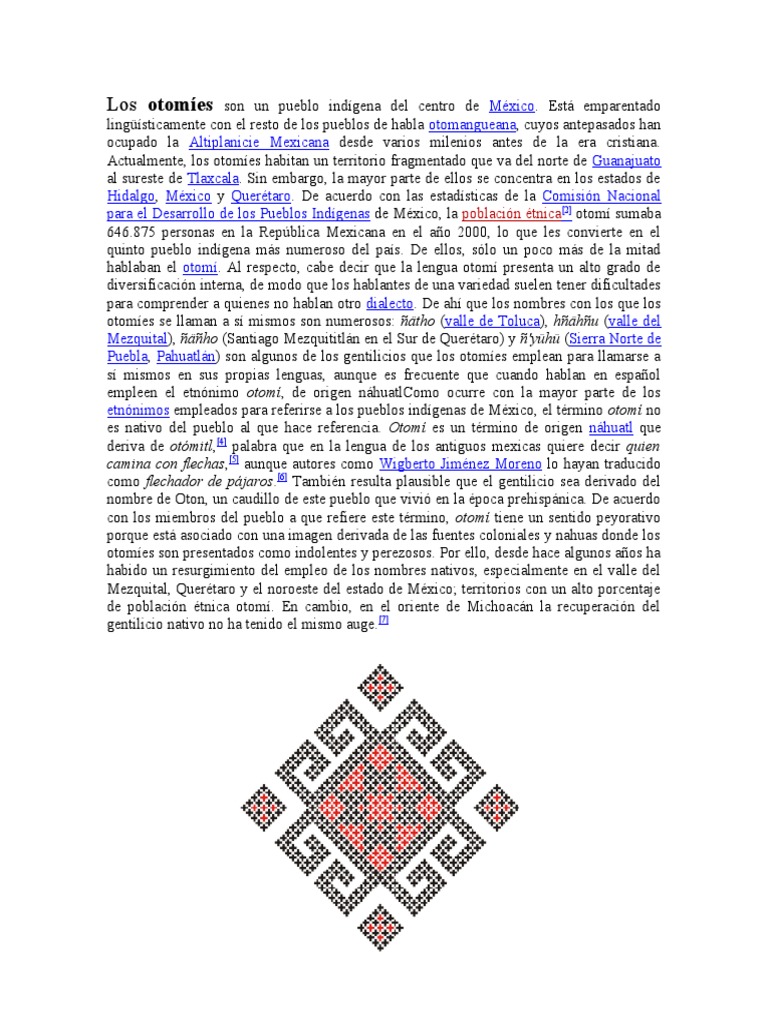 Los otomíes son un pueblo indígena del centro de México