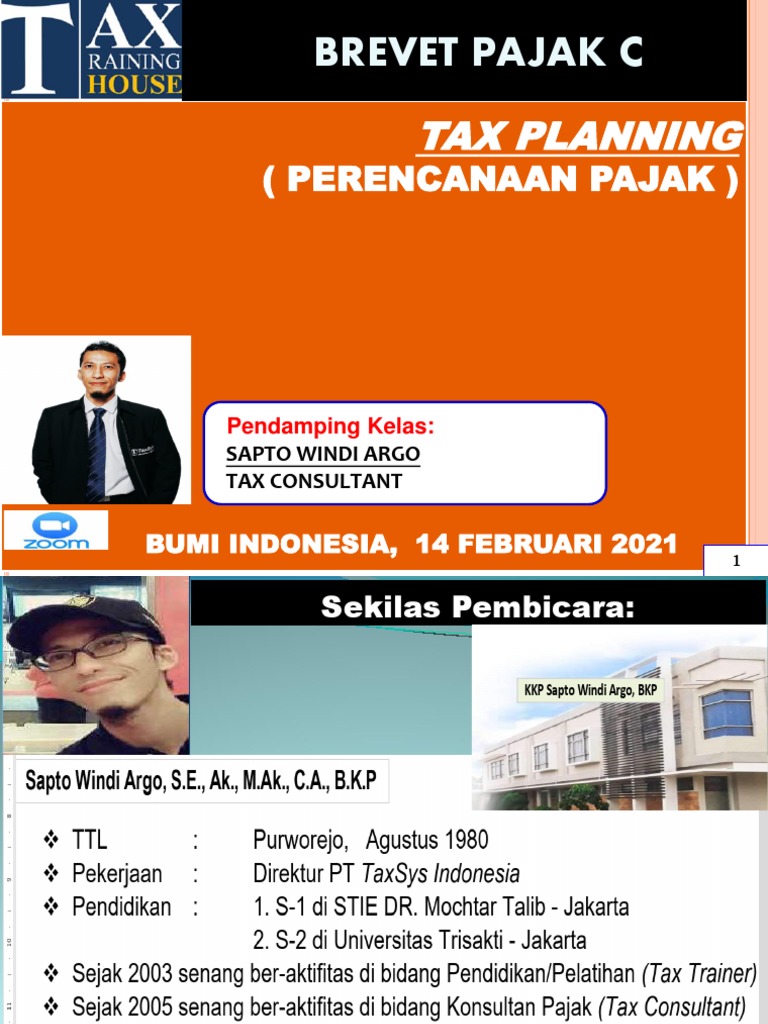 SLide Tax Planning - PRE SWA 14 FEB 2021 - Email SWA LENGKAP | PDF