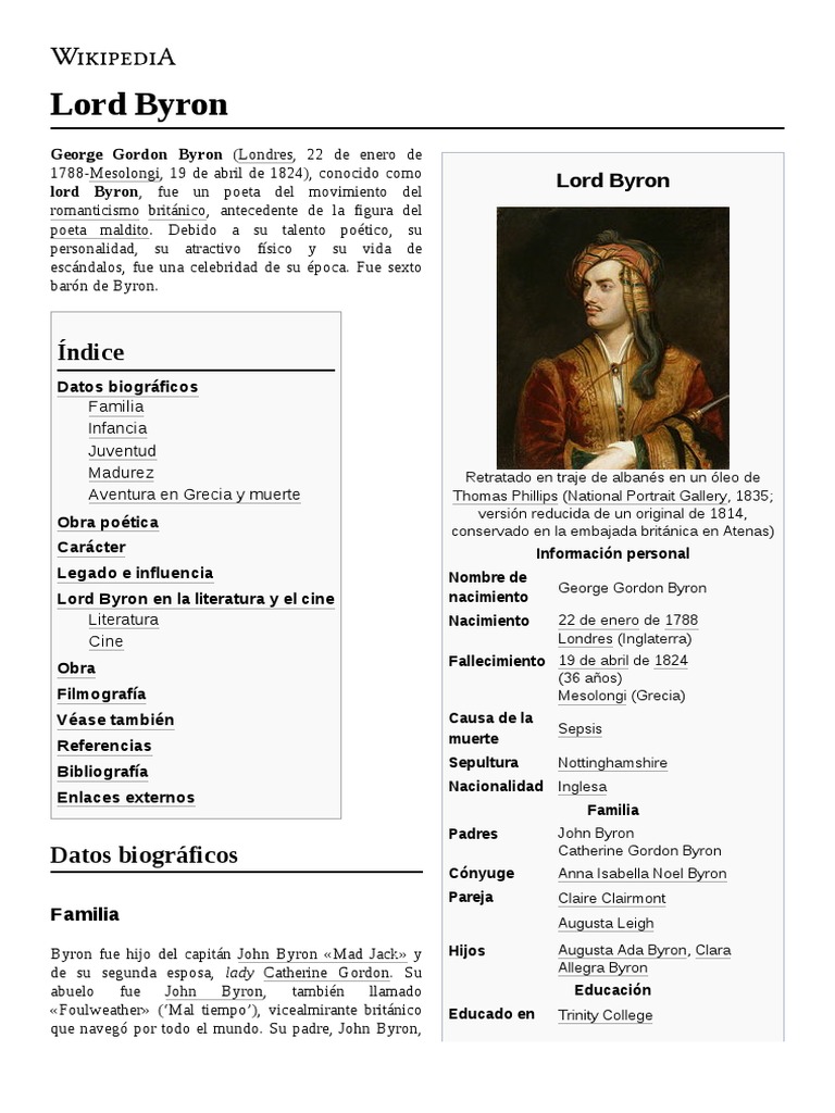 Lord Byron | PDF | Lord Byron | Poesía