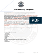 Apeuni Write Essay Template: Words You May Choose For A / B