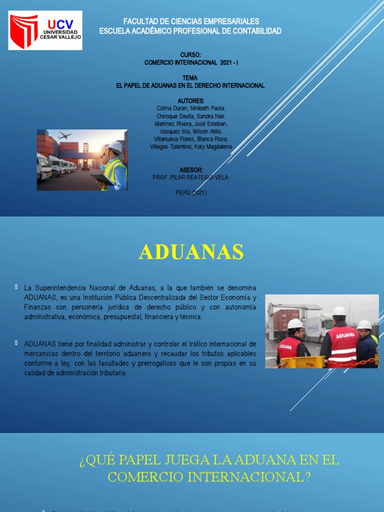 Papel de Aduanas en el Comercio Internacional | PDF | aduana | El ...
