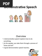 Demonstrative Speech