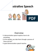 Demonstrative Speech