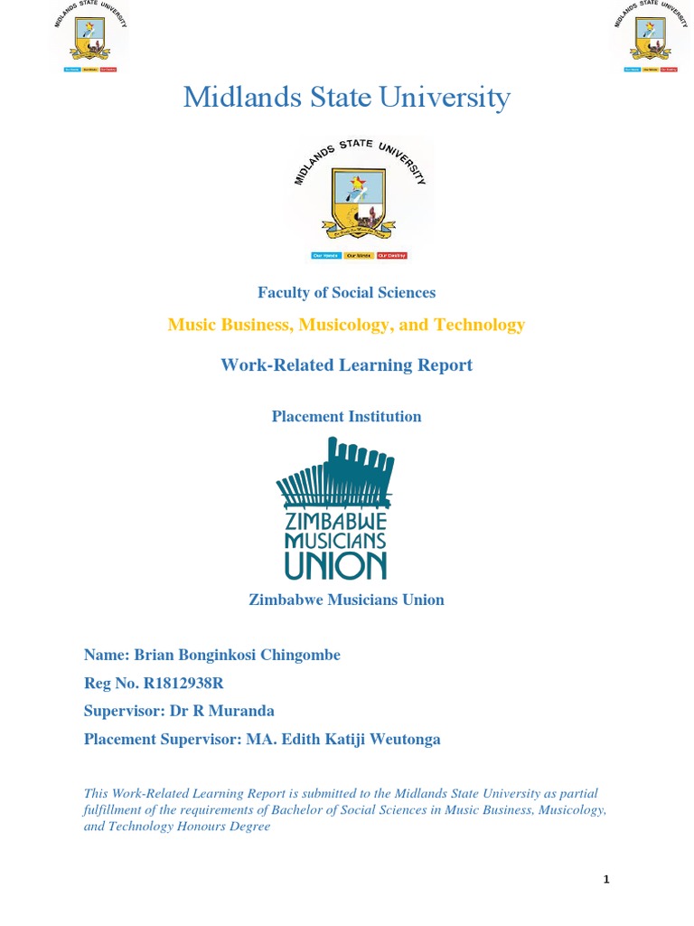 Work Related Learning Report Brian Bongi | PDF | Trade Union | Zimbabwe