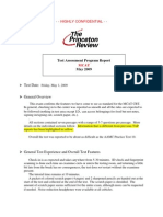 Highly Confidential - : Test Assessment Program Report May 2009