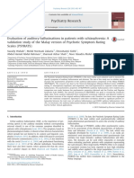 Evaluation of Auditory Hallucinations in Patients With Schizophrenia