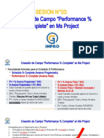 Clase 03-Creación de Campo Performance % Complete en Ms Project