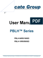User Manual: PBLH™ Series