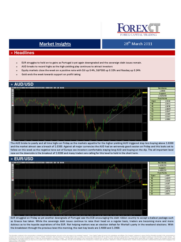 Forex Market Insight Report 28 March 2011 | PDF | Investor | Foreign ...