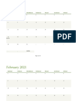 !any Year Calendar (1 Month Per Tab) 1