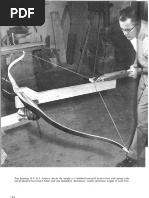 ARCHERY How to make a wood-fiberglass laminate recurve bow