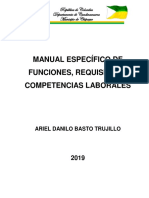 Manual de Funciones y Competencias Laborales Alcaldia 2019 Actualizado Final