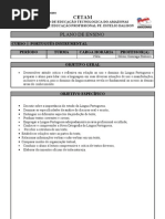 Plano de Ensino