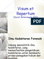 Bahan Kuliah Visum Et Repertum - Surat Keterangan Ahli