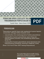 Peran Dan Upaya Legislatif Dalam Mendukung Pengembangan Perpustakaan Di Indonesia