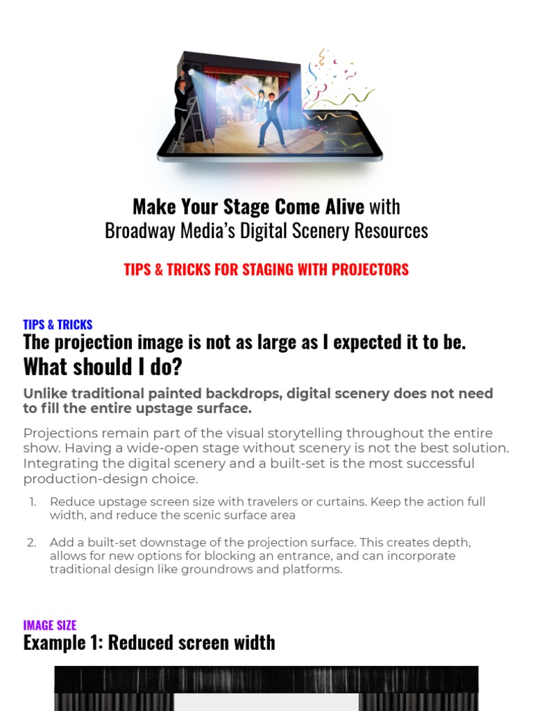 Tips and Tricks For Stage Projectors BROADWA MEDIA PDF Lighting