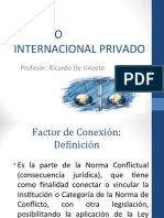 Factores de Conexión en El Código Civil Peruano y Domicilio USMP 04 05 2021