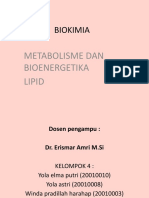 Metabolisme Dan Bioenergetika Lipid Klp5