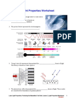 Light Properties Worksheet