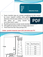 16 Tugas Head Loss Total Dan Daya Pompa