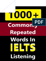 1000+ Commonly repeated words in IELTS listening