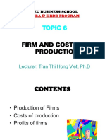 Topic 6-The Firm Production Cost