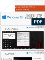 Instalasi Linux Lite 5.0 Dual Boot Mudah