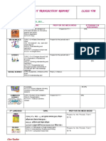 Weekly subject reports and attendance for Class VIB