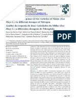 Analysis of The Response of Two Varieties of Maize (Zea Mays L.) To Different Dosages of Nitrogen