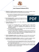 Informacion Adjunta de Residencia Temporal Ordinaria RT 9 1
