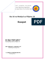 FILIPINO-10-Module-16-LLM-LAS