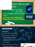 Kelebihan & Kekurangan Penggunaan Blog Dalam Pendidikan