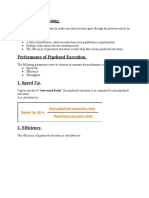 Instruction Pipelining Parameters-Speed Up, Efficiency & Throughput