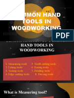 Common Hand Tools in Woodworking
