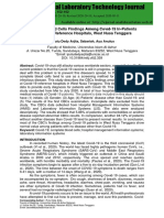 Complete Blood Cells Findings Among Covıd-19 In-Patients A T Covıd-19 Reference Hospitals, West Nusa Tenggara