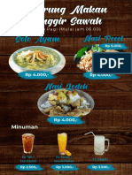 Menu Warung Makan Pinggir Sawah