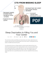 Sleep Deprivation Is Killing You (2014 Bradberry)