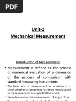 Unit-1 Mechanical Measurement