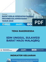 Panduan Rakerkesda Provinsi Sulawesi Barat