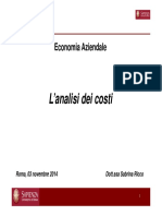 Analisi Dei Costi 03.11.2014