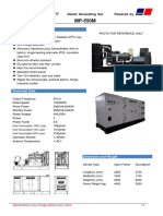 General Features: Diesel Generating Set Powered by