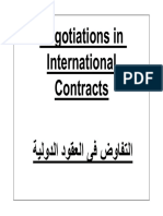 11- Negotiations in International Contracts