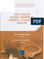 Delitos DE Acoso Generico, Acoso Y Chantaje Sexual: Raul Pariona Arana