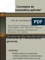 Conceptul de "Psihosomatica Aplicata": Prof. Dr. Ioan Bradu Iamandescu