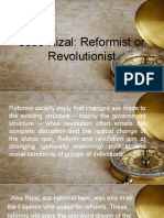 José Rizal: Reformist or Revolutionist