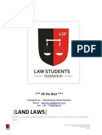 Land Laws LV Sem-LSF