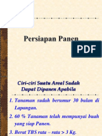 Persiapan Panen